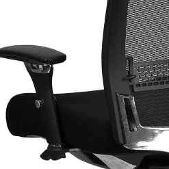 Flash Furniture HERCULES Series 24/7 Intensive-Use Ergonomic High-Back Executive Multifunction Office Chair, Black Fabric/Gray - GOWY85H