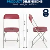 Flash Furniture Hercules Series Folding Chairs, Black, Pack Of 4 Chairs