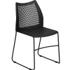 Flash Furniture HERCULES Series Stack Chairs, Black, Set Of 5 Chairs