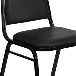 Flash Furniture HERCULES Series Crown-Back Stacking Banquet Chair, Silver/Navy