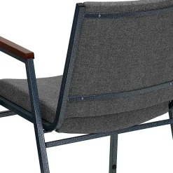 Flash Furniture HERCULES Series Crown Back Stacking Banquet Chair, Black/Silver Vein