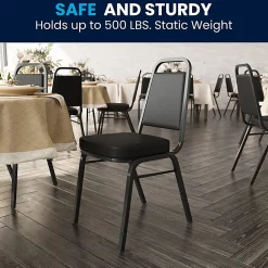 Flash Furniture HERCULES Series Trapezoidal-Back Stacking Banquet Chair With 2-1/2