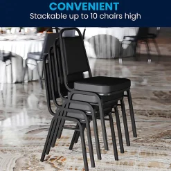 Flash Furniture HERCULES Series Trapezoidal-Back Stacking Banquet Chair With 2-1/2