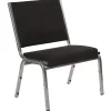 Flash Furniture HERCULES Series 950 lb Rated Antimicrobial Bariatric Medical Reception Chair, Black Fabric
