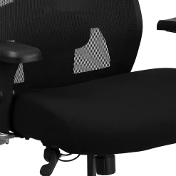 Flash Furniture HERCULES Series 24-7 Intensive Use Big & Tall Ergonomic Mesh Office Chair With Ratchet Back, Black/Gray
