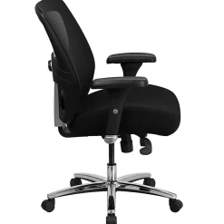 Flash Furniture HERCULES Series 24-7 Intensive Use Big & Tall Ergonomic Mesh Office Chair With Ratchet Back, Black/Gray