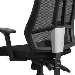 Flash Furniture High Back Mesh Multifunction Swivel Ergonomic Task Office Chair with Adjustable Arms, Black