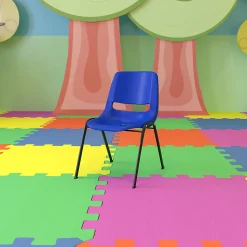 Flash Furniture Kids' HERCULES 440-lb Capacity Ergonomic Shell Stack Chair, 12