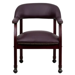 Flash Furniture Leathersoft Conference Chairs, Burgundy