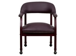 Flash Furniture Leathersoft Conference Chairs, Burgundy