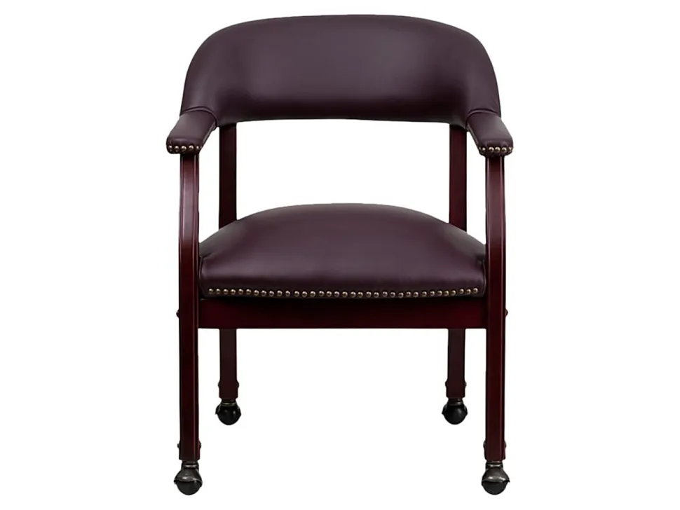 Flash Furniture Leathersoft Conference Chairs, Burgundy