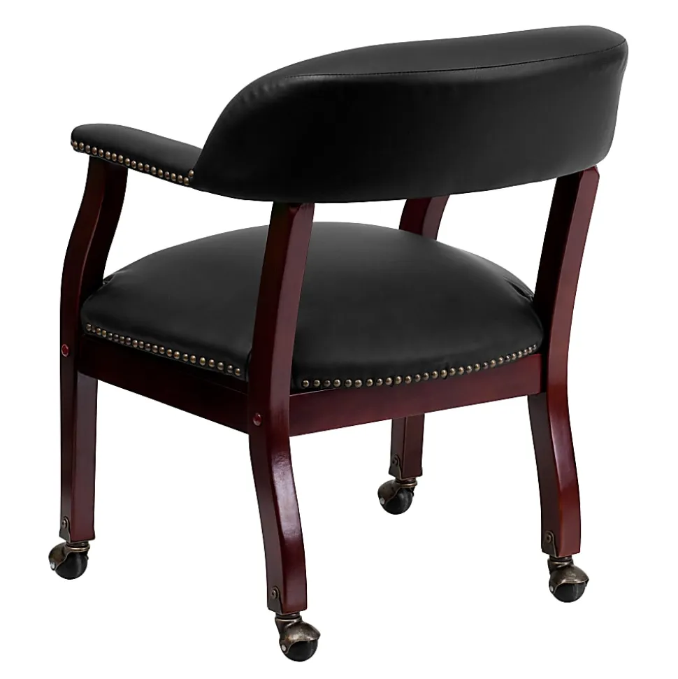 Flash Furniture Leathersoft Conference Chairs, Black