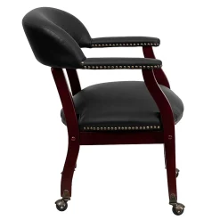 Flash Furniture Leathersoft Conference Chairs, Black