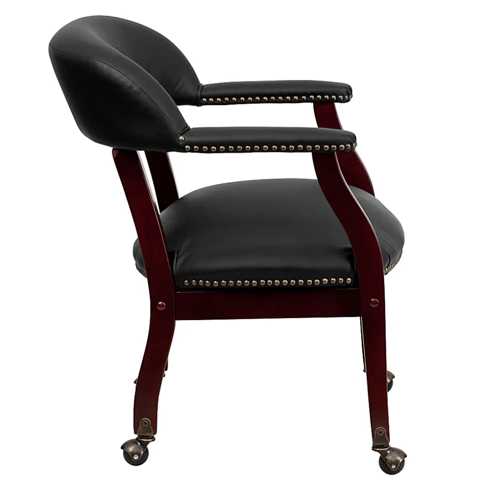 Flash Furniture Leathersoft Conference Chairs, Black