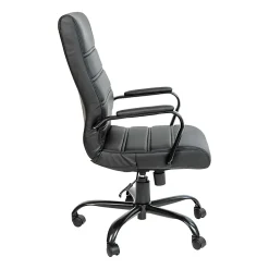 Flash Furniture LeatherSoft™ Faux Leather High-Back Office Chair, Black/Chrome