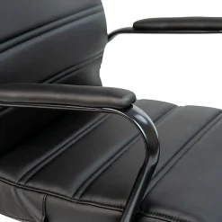 Flash Furniture LeatherSoft™ Faux Leather High-Back Office Chair, Black/Chrome