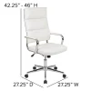 Flash Furniture LeatherSoft™ Faux Leather High-Back Contemporary Executive Office Chair, White