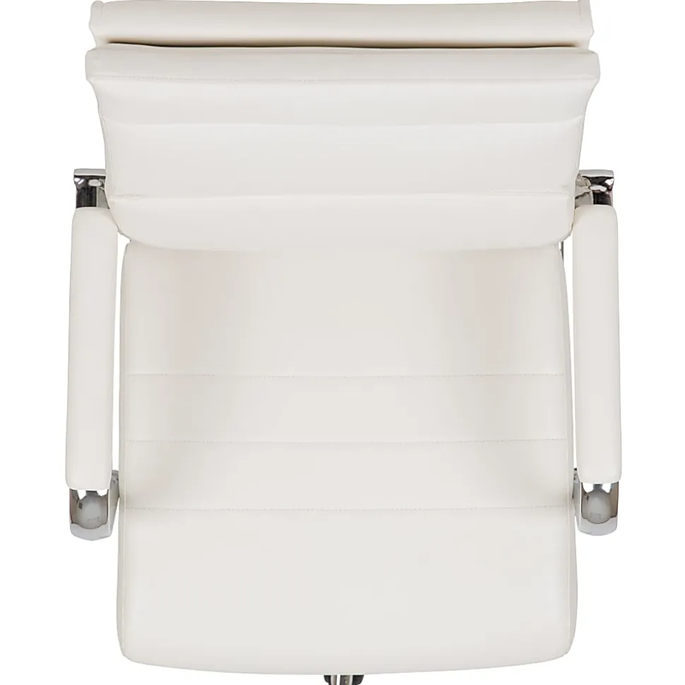 Flash Furniture LeatherSoft™ Faux Leather High-Back Contemporary Executive Office Chair, White