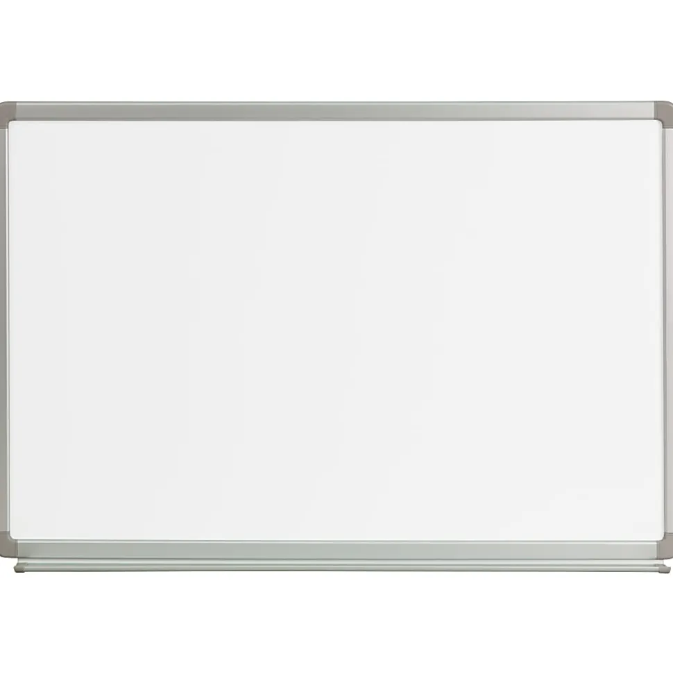 Flash Furniture Magnetic Dry-Erase Whiteboard, 24" x 36", Aluminum Frame With Silver Finish
