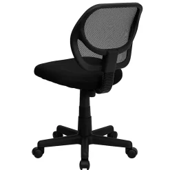Flash Furniture Mesh Low-Back Swivel Task Chair, Black