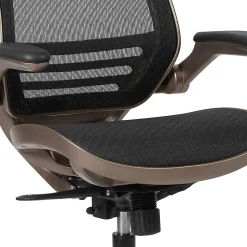 Flash Furniture Mesh Mid-Back Executive Office Chair, Black/Gold