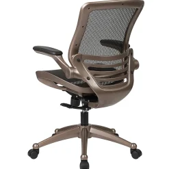 Flash Furniture Mesh Mid-Back Executive Office Chair, Black/Gold