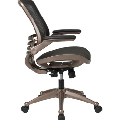 Flash Furniture Mesh Mid-Back Executive Office Chair, Black/Gold