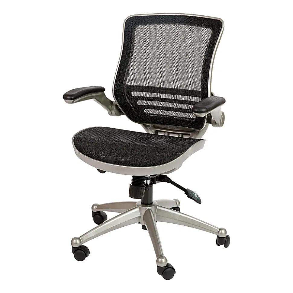 Flash Furniture Mesh Mid-Back Executive Office Chair, Black/Graphite Silver