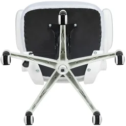 Flash Furniture Mesh Mid-Back Swivel Task Chair With Flip-Up Arms, White