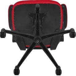Flash Furniture Mesh Mid-Back Swivel Task Chair With Flip-Up Arms, Red/Black
