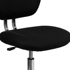 Flash Furniture Mesh Mid-Back Swivel Task Chair, Black/Silver