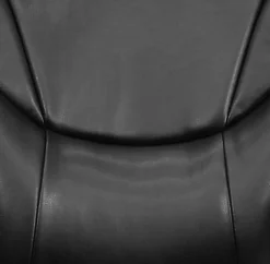 Flash Furniture Overstuffed Ergonomic LeatherSoft™ Faux Leather High-Back Swivel Chair, Black