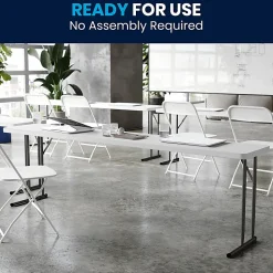 Flash Furniture Plastic Folding Training Table, 29