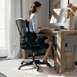 Flash Furniture Porter Ergonomic Mesh High-Back Office Chair, Black