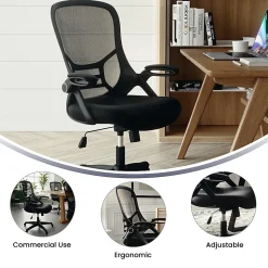 Flash Furniture Porter Ergonomic Mesh High-Back Office Chair, Black