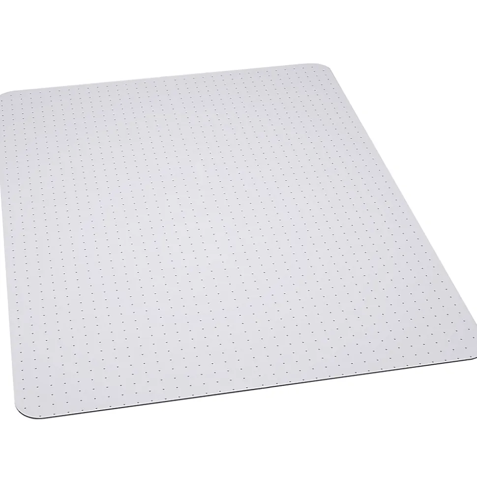 Flash Furniture Rectangle Vinyl Chair Mat, 45" x 53", Clear