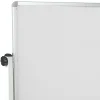 Flash Furniture Reversible Cork Bulletin/Magnetic Dry-Erase Whiteboard, 64 3/4" x 64 1/4", Silver Aluminum Frame