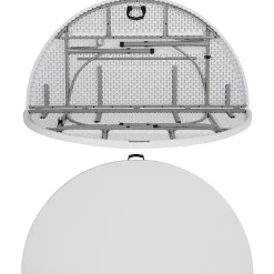 Flash Furniture Round Bi-Fold Plastic Banquet And Event Folding Table, 29