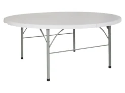 Flash Furniture Round Bi-Fold Plastic Banquet And Event Folding Table, 29
