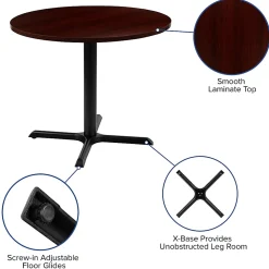 Flash Furniture Round Multipurpose Conference Table, 30