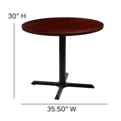 Flash Furniture Round Multipurpose Conference Table, 30