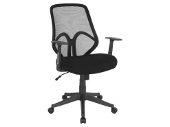 Flash Furniture Salerno Series Ergonomic Mesh High-Back Office Chair With Arms, Black