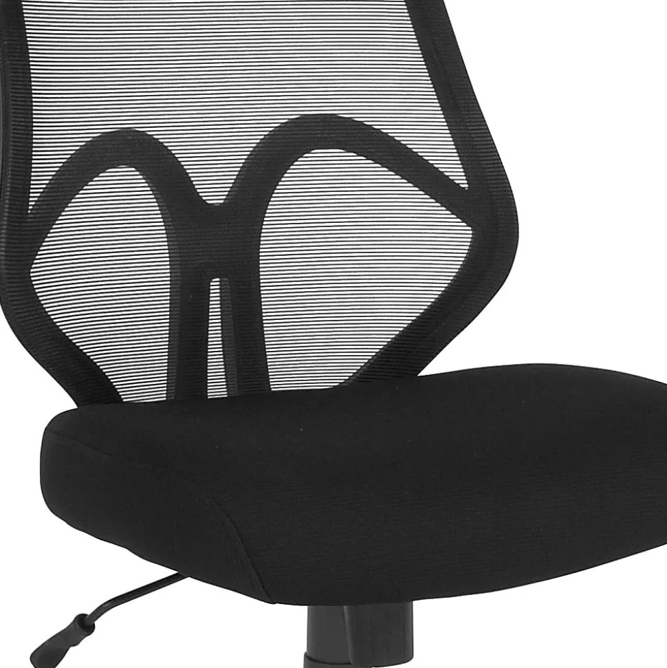 Flash Furniture Salerno Series Ergonomic Mesh High-Back Office Chair, Black