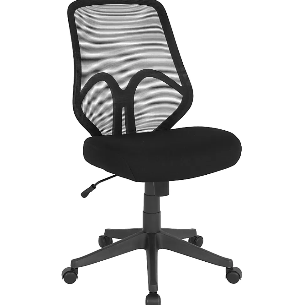 Flash Furniture Salerno Series Ergonomic Mesh High-Back Office Chair, Black