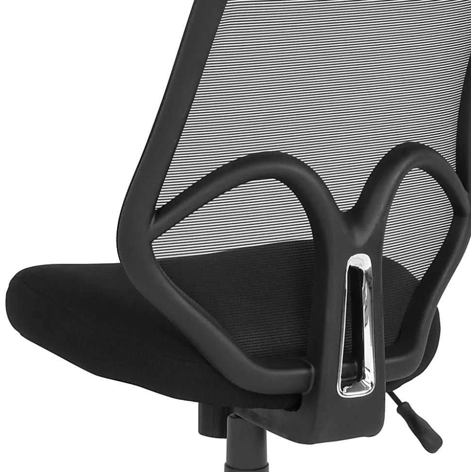 Flash Furniture Salerno Series Ergonomic Mesh High-Back Office Chair, Black