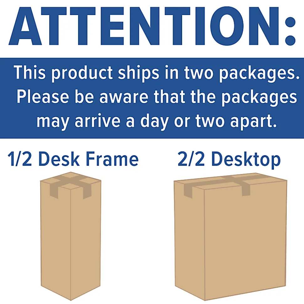 Flash Furniture 48"W Electric Height-Adjustable Standing Computer Desk, Mahogany