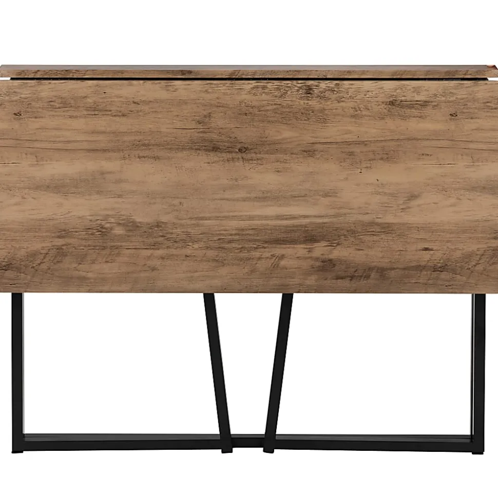 Flash Furniture 36"W Home Office Folding Computer Desk, Rustic
