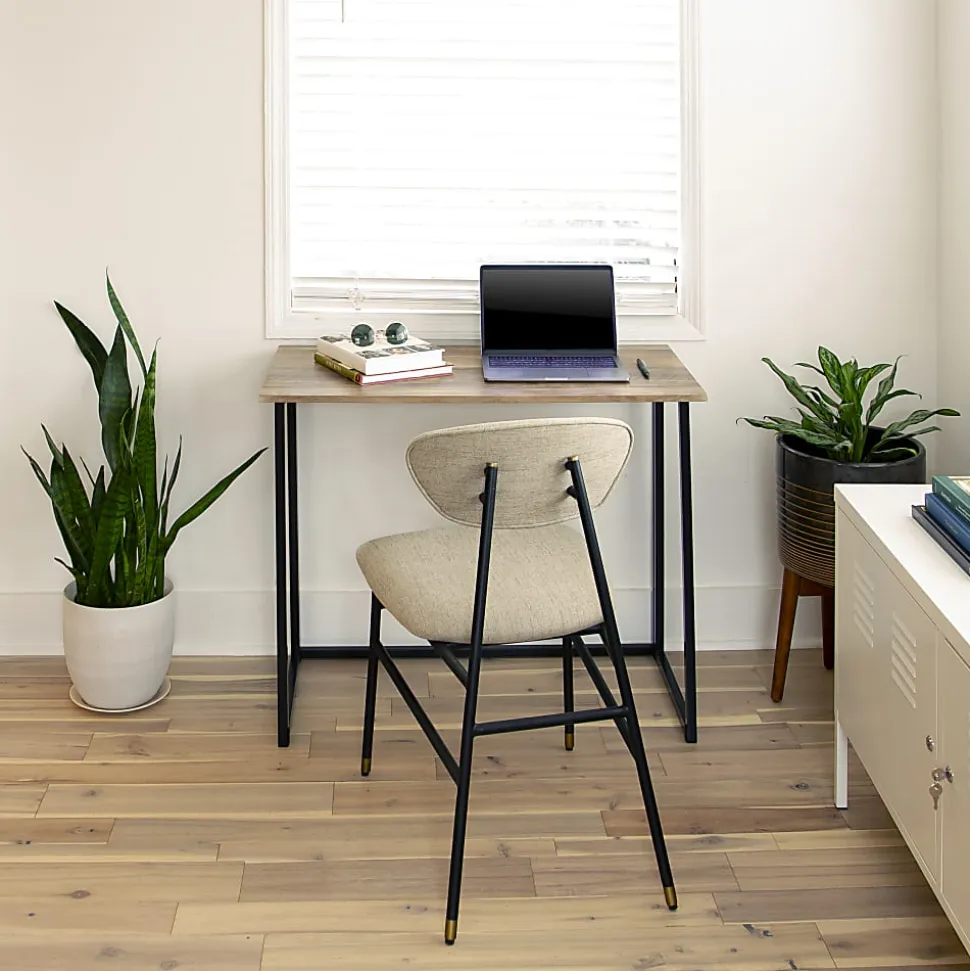 Flash Furniture 36"W Home Office Folding Computer Desk, Rustic