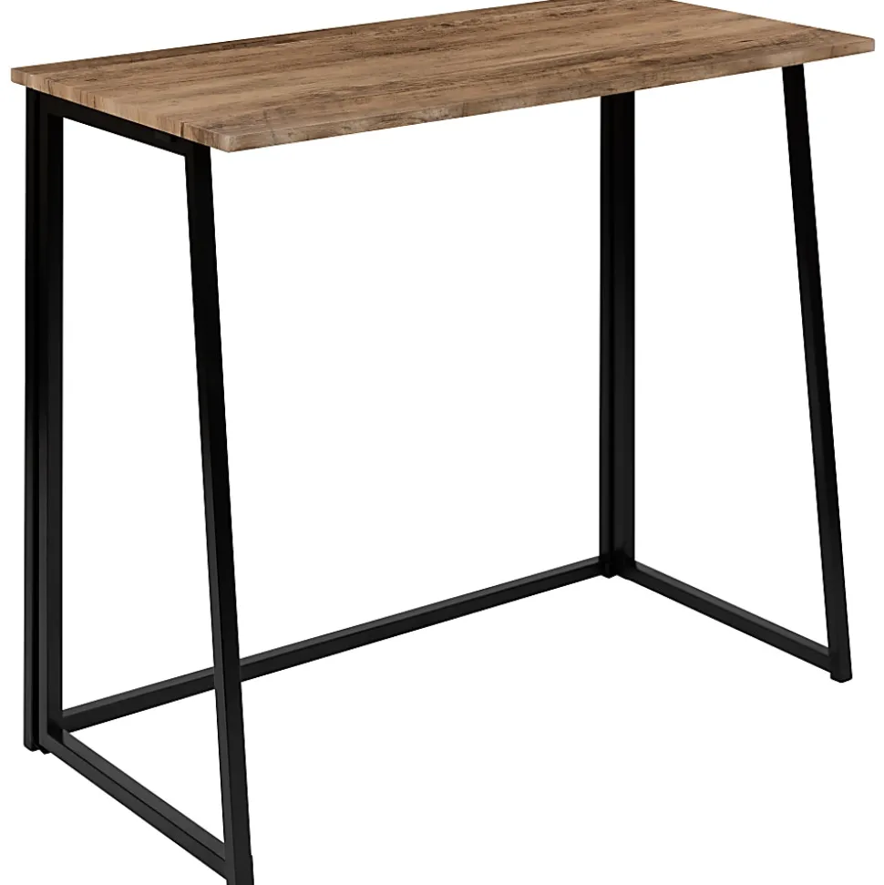 Flash Furniture 36"W Home Office Folding Computer Desk, Rustic