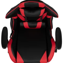 Flash Furniture X30 Ergonomic LeatherSoftâ„¢ Faux Leather Gaming Racing Chair, Red/Black